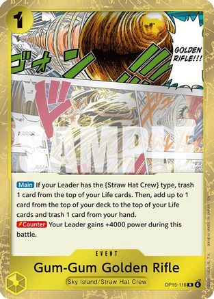 Gum-Gum Golden Rifle (OP15-116) - Adventure on Kami's Island Foil