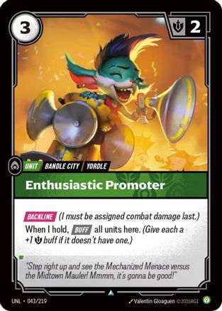 Enthusiastic Promoter (043/219) - Unleashed Foil