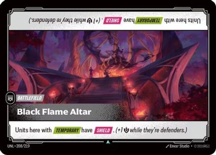 Black Flame Altar (208/219) - Unleashed