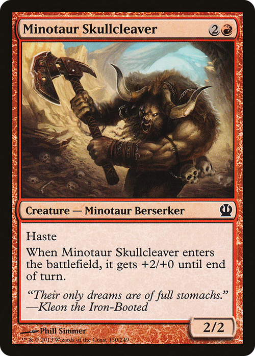 Minotaur Skullcleaver (THS-130) - Theros