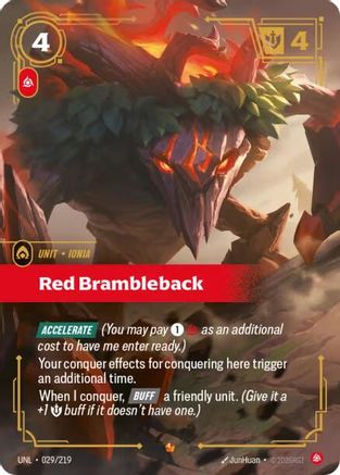 Red Brambleback (029/219) - Unleashed Foil