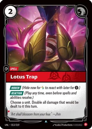 Lotus Trap (013/219) - Unleashed Foil