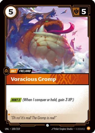 Voracious Gromp (100/219) - Unleashed Foil