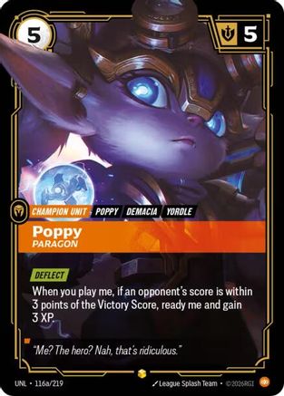 Poppy - Paragon (Alternate Art) (116a/219) - Unleashed Foil