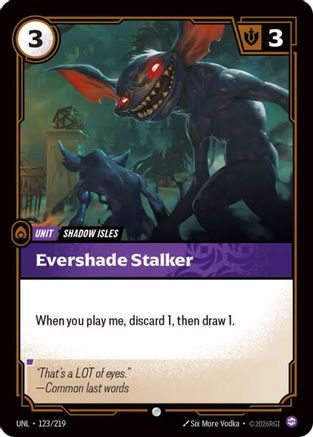 Evershade Stalker (123/219) - Unleashed Foil