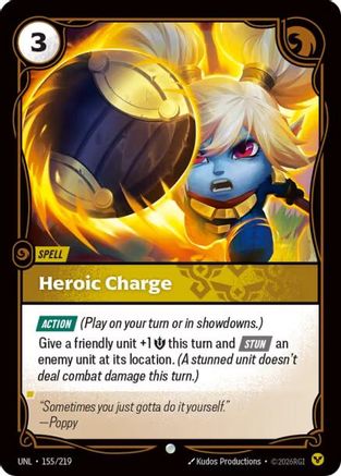 Heroic Charge (155/219) - Unleashed Foil