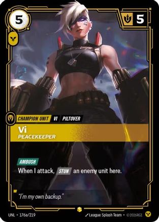 Vi - Peacekeeper (Alternate Art) (176a/219) - Unleashed Foil