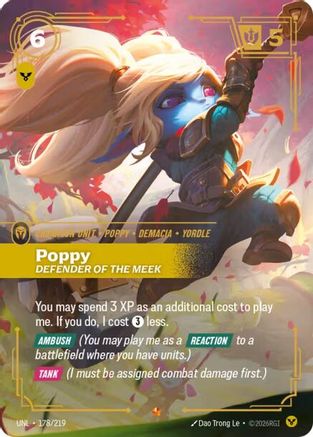 Poppy - Defender of the Meek (178/219) - Unleashed Foil