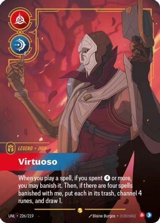 Jhin - Virtuoso (Overnumbered) (226/219) - Unleashed Foil