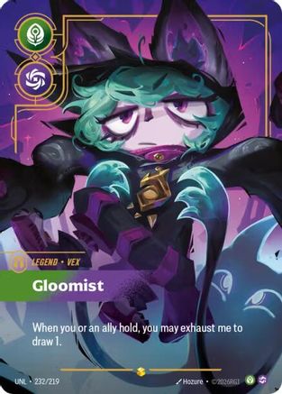 Vex - Gloomist (Overnumbered) (232/219) - Unleashed Foil