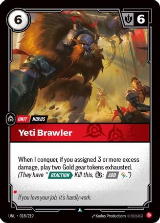 Yeti Brawler (018/219) - Unleashed