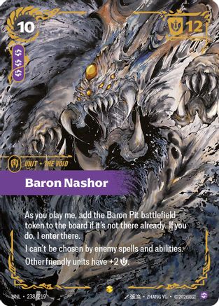 Baron Nashor (Ultimate) (238/219) - Unleashed Foil