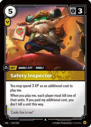 Safety Inspector (164/219) - Unleashed Foil