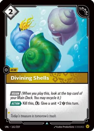 Divining Shells (161/219) - Unleashed Foil