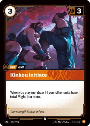Kinkou Initiate (097/219) - Unleashed Foil