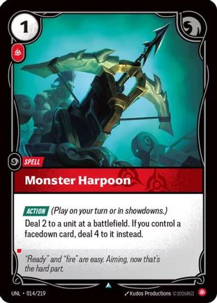 Monster Harpoon (014/219) - Unleashed