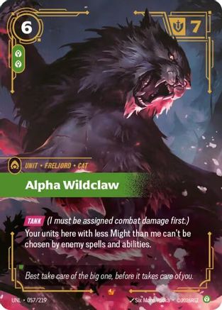 Alpha Wildclaw (057/219) - Unleashed Foil