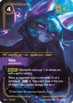 Vex - Apathetic (150/219) - Unleashed Foil