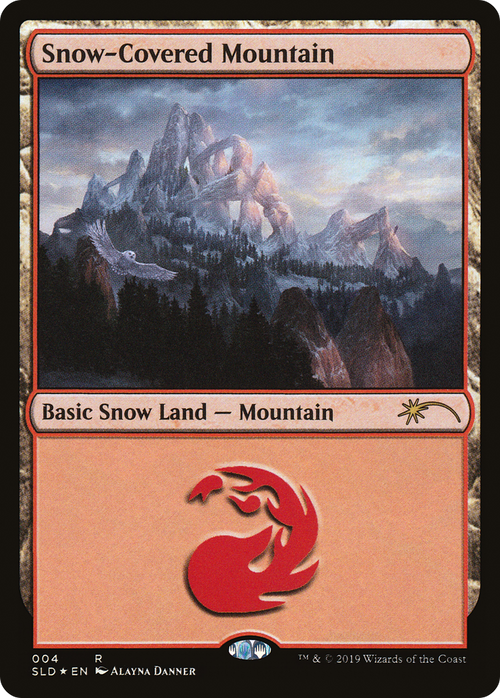 Snow-Covered Mountain (4) (SLD-004) - Secret Lair Drop Foil