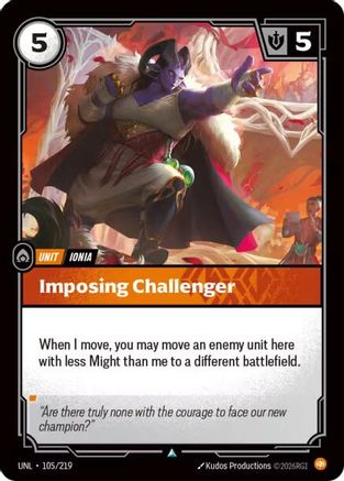 Imposing Challenger (105/219) - Unleashed Foil