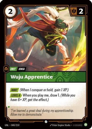 Wuju Apprentice (040/219) - Unleashed
