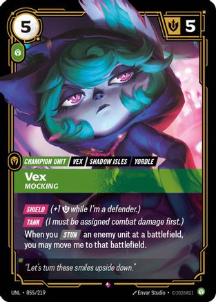 Vex - Mocking (055/219) - Unleashed Foil