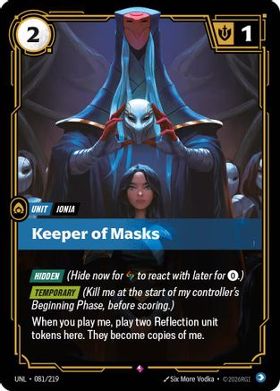 Keeper of Masks (081/219) - Unleashed Foil