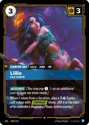Lillia - Fae Fawn (082/219) - Unleashed Foil