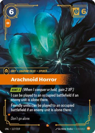 Arachnoid Horror (117/219) - Unleashed Foil
