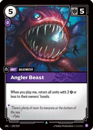 Angler Beast (132/219) - Unleashed Foil