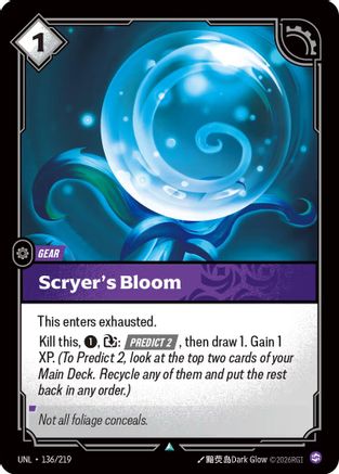 Scryer's Bloom (136/219) - Unleashed Foil