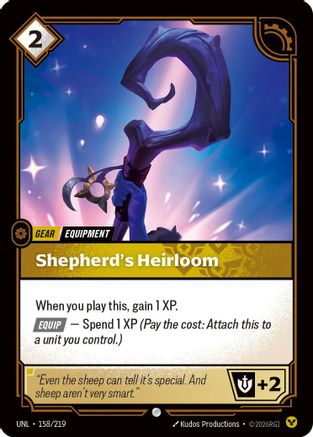 Shepherd's Heirloom (158/219) - Unleashed Foil