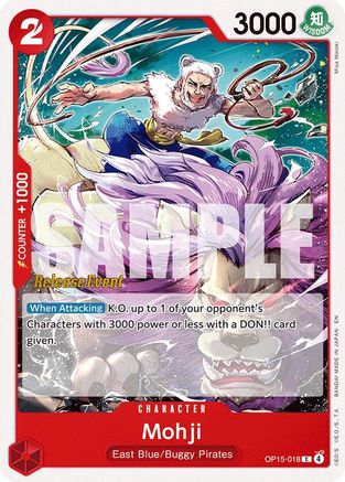 Mohji (OP15-018) - Adventure on Kami's Island Release Event Cards