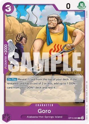 Goro (OP15-065) - Adventure on Kami's Island Release Event Cards