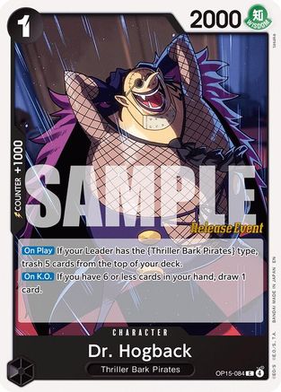 Dr. Hogback (OP15-084) - Adventure on Kami's Island Release Event Cards