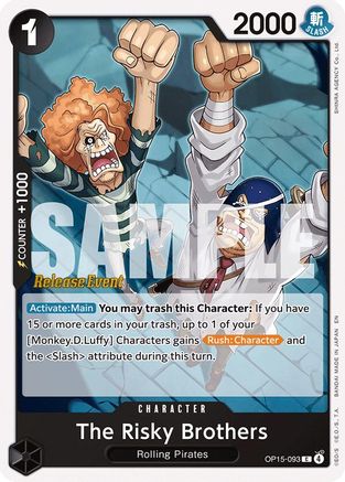 The Risky Brothers (OP15-093) - Adventure on Kami's Island Release Event Cards