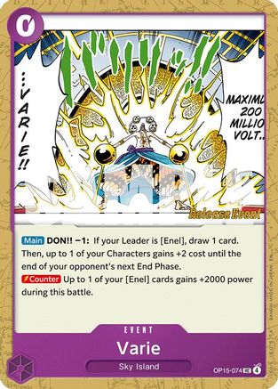 Varie (OP15-074) - Adventure on Kami's Island Release Event Cards
