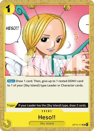 Heso!! (OP15-117) - Adventure on Kami's Island Release Event Cards