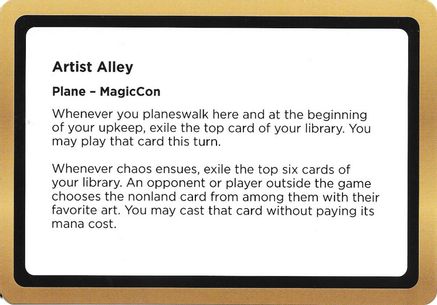 Artist Alley (Black Lotus Unknown Planechase) (OVER-) - Oversize Cards