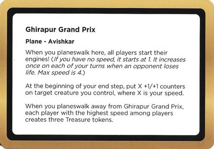 Ghirapur Grand Prix (Black Lotus Unknown Planechase) (OVER-) - Oversize Cards