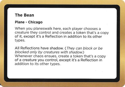The Bean (Black Lotus Unknown Planechase) (OVER-) - Oversize Cards