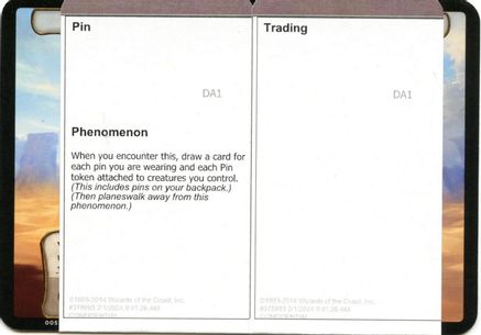 Pin Trading (Black Lotus Unknown Planechase) (OVER-) - Oversize Cards