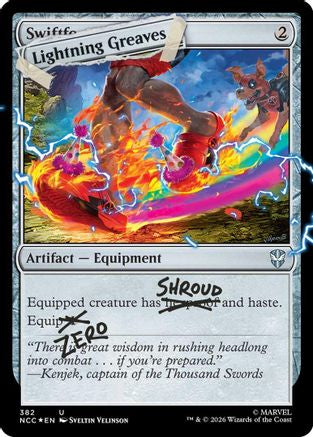 Lightning Greaves (382) (Pool Party Foil) (SLD-382) - Secret Lair Drop Series Foil