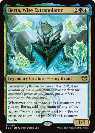 Berta, Wise Extrapolator (SOS-175) - Secrets of Strixhaven Foil