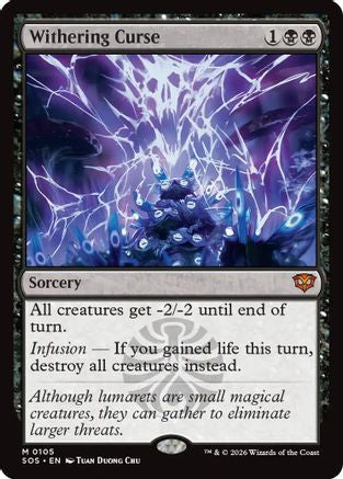 Withering Curse (SOS-105) - Secrets of Strixhaven Foil