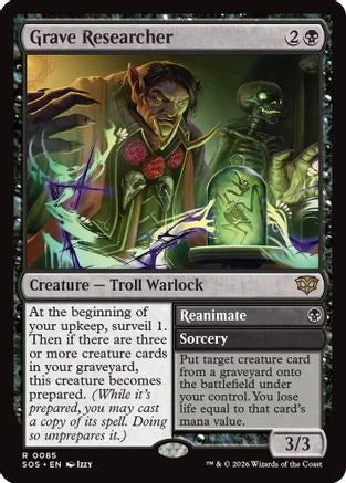Grave Researcher (SOS-085) - Secrets of Strixhaven Foil