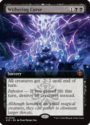 Withering Curse (Extended Art) (SOS-330) - Secrets of Strixhaven