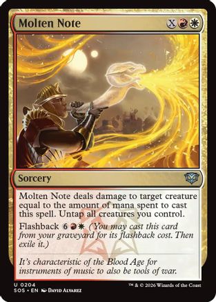 Molten Note (SOS-204) - Secrets of Strixhaven Foil