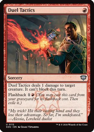 Duel Tactics (SOS-112) - Secrets of Strixhaven Foil