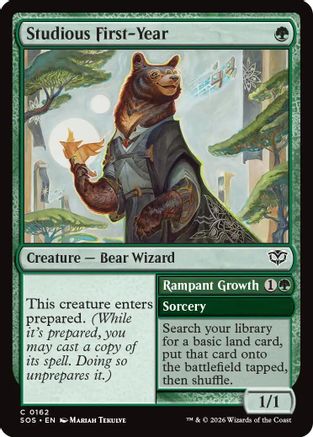 Studious First-Year (SOS-162) - Secrets of Strixhaven Foil